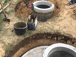 Каналізація на дачі під ключ. с. Петропавлівська Борщагівка, Київська обл.