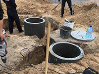 Облаштування каналізації в будинку Вишневе