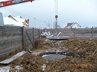 Прокладка каналізаційних труб. с. Калинівка, Броварський р-н., Київська обл.