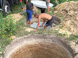 Проведення каналізації. Приватний будинок. Південна Борщагівка (масив). Київська обл.