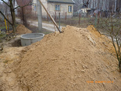 Каналізація для дачі з малим об'ємом м. Бориспіль, Київська область